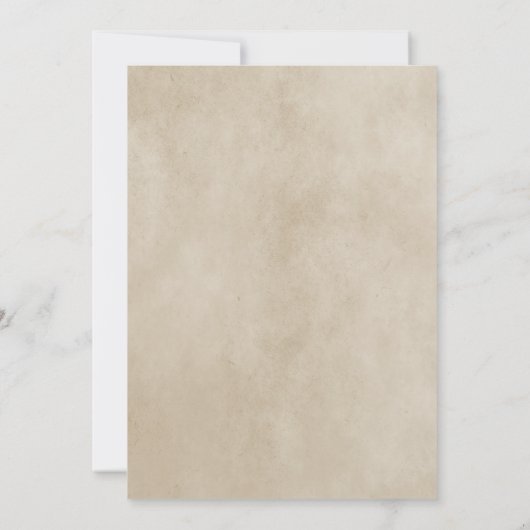 Blue Elegant Deko Save the Date einladen (Rückseite)