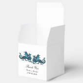 Blue Elegant Dragons Gastgeschenk Hochzeit Boxes Geschenkschachtel (Geöffnet)