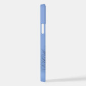 Blue Elegant iPhone 12 Hülle (Rechte Seite)