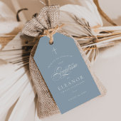 Blue Elegant Kalligraphie Taufe Vielen Dank für Ih Geschenkanhänger