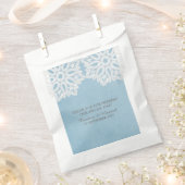Blue Elegant Lace Favor Bags Geschenktütchen (Ausgeschnitten)
