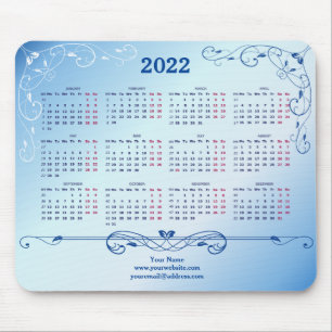 Blue Elegant Mouse Pad 2022 Mousepad