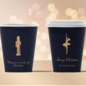 Blue elegant Nutcracker personalized cup Pappbecher