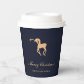 Blue elegant Nutcracker personalized cup Pappbecher (Vorderseite)