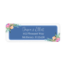 Blue Elegant Pink Rosenknospe