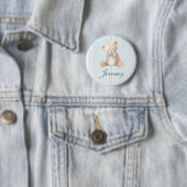 Blue Elegant Teddy Bear Button (Beispiel)
