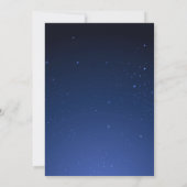 Blue Elegant Wedding Einladung (Rückseite)