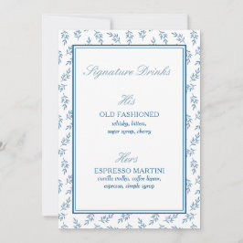 Blue Elegante Classic Wedding Cards & Gifts Zeiche
