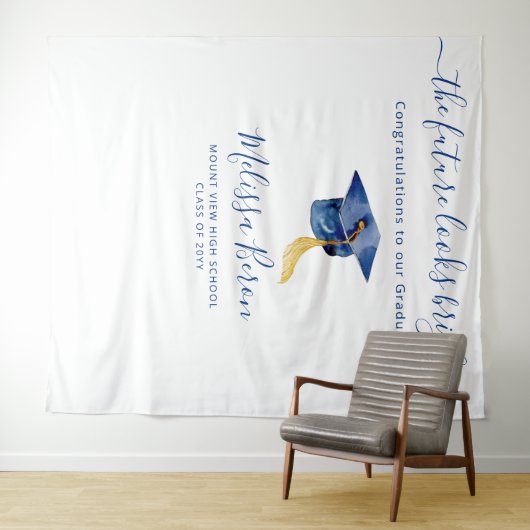 Blue elegante Foto Background für Foto Stand Wandteppich (Beispiel (Horizontal))