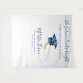 Blue elegante Foto Background für Foto Stand Wandteppich (Vorderseite (Horizontal))