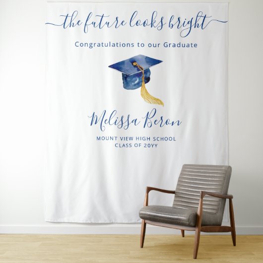 Blue elegante Foto Background für Foto Stand Wandteppich (Beispiel)