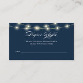 Blue Elegante Minimalistische Babydusche Windeln R Begleitkarte (Vorderseite)