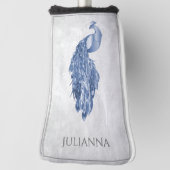 Blue Elegante Peacock Golf Head Cover Headcover (Rotieren 90)
