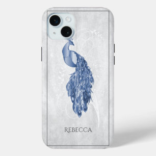 Blue Elegante Peacock Personalisiert Case-Mate iPhone Hülle