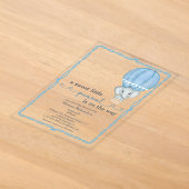 Blue Elephant Baby Boy Dusche Einladung (Ablage )