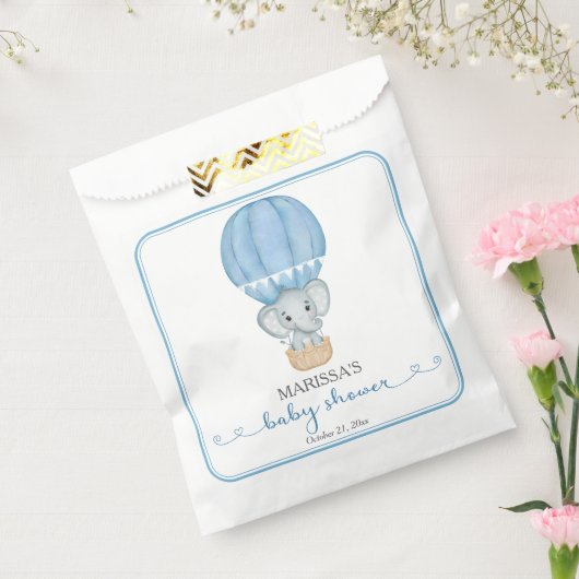 Blue Elephant Baby Boy Dusche Geschenktütchen (Versiegelt)
