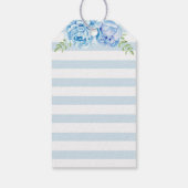 Blue Elephant Baby Boy Dusche Mini Flasche Gefalle Geschenkanhänger (Rückseite)