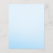 Blue Elephant Baby Boy Shower Predictions Game Flyer (Hinten)