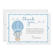 Blue Elephant Baby Dusche