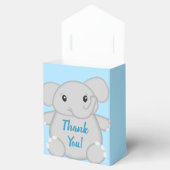 Blue Elephant Baby Dusche Geschenkschachtel (Geöffnet)