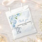 Blue Elephant Baby Dusche Geschenktütchen (Ausgeschnitten)
