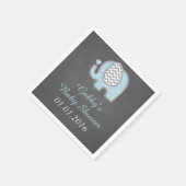Blue Elephant Baby Dusche Napkins Serviette (Ecke)