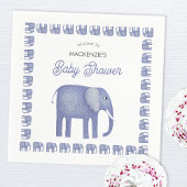 Blue Elephant Baby Dusche Serviette