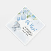 Blue Elephant Baby Dusche Serviette (Ecke)