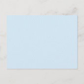 Blue Elephant Baby Predictions Cards Kinderdusche Einladungspostkarte (Rückseite)