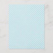 Blue Elephant Baby Shower Bingo (Rückseite)