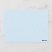 Blue Elephant Baby Shower Ratschläge für Mama Card Postkarte (Rückseite)