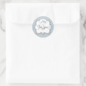 Blue Elephant Baby Shower Sticker (Tasche)