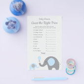 Blue Elephant Baby Showpreis ist das richtige Spie Flyer (Einzeln)
