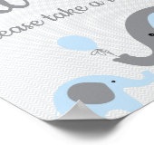 Blue Elephant Babys sind süß Bitte nehmen Sie eine Poster (Ecke)