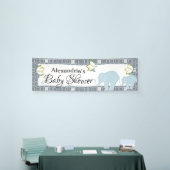 Blue Elephant Boy Baby Dusche Banner (Messeveranstaltung)
