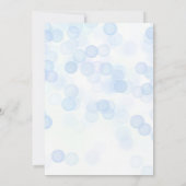 Blue Elephant Boy Baby Dusche Einladung (Rückseite)