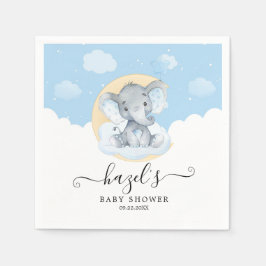 Blue Elephant Boy Baby Dusche Geburtstag Serviette