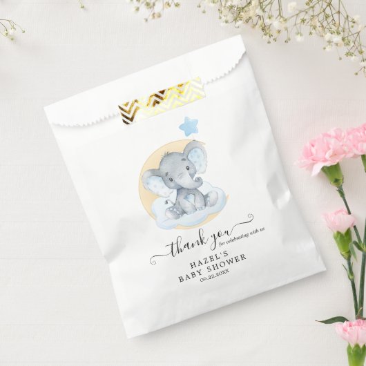 Blue Elephant Boy Baby Dusche Gefallen Taschen Geschenktütchen (Versiegelt)