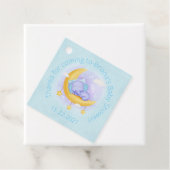 Blue Elephant Boy Baby Dusche Geschenkanhänger (Beispiel)