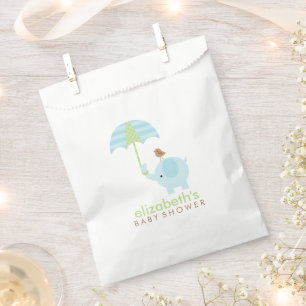 Blue Elephant Boy Baby Dusche Geschenktütchen