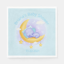 Blue Elephant Boy Baby Dusche Serviette