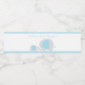 Blue Elephant Boy Water Flasche Labels Wasserflaschenetikett (Einzelnes Label)