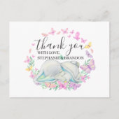 Blue Elephant Butterfets Danke Karte (Vorderseite)