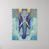 Blue Elephant Canvas Print Leinwanddruck (Vorderseite)