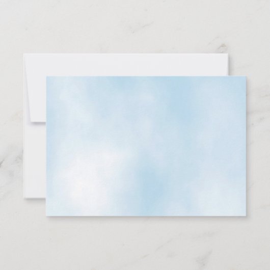 Blue Elephant Dankeschön Card Dankeskarte (Rückseite)