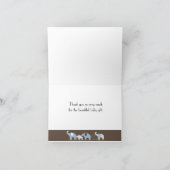 Blue Elephant Dankeschön Card Dankeskarte (Innenseite)