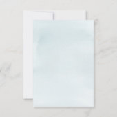 Blue Elephant Einladungskarte zum ersten Geburtsta Einladung (Rückseite)