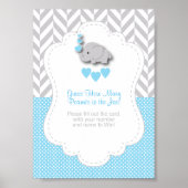 Blue Elephant Game Instruction Poster (Vorne)