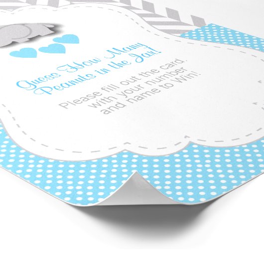 Blue Elephant Game Instruction Poster (Ecke)