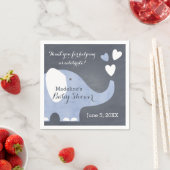 Blue Elephant Heart Serviette (Beispiel)